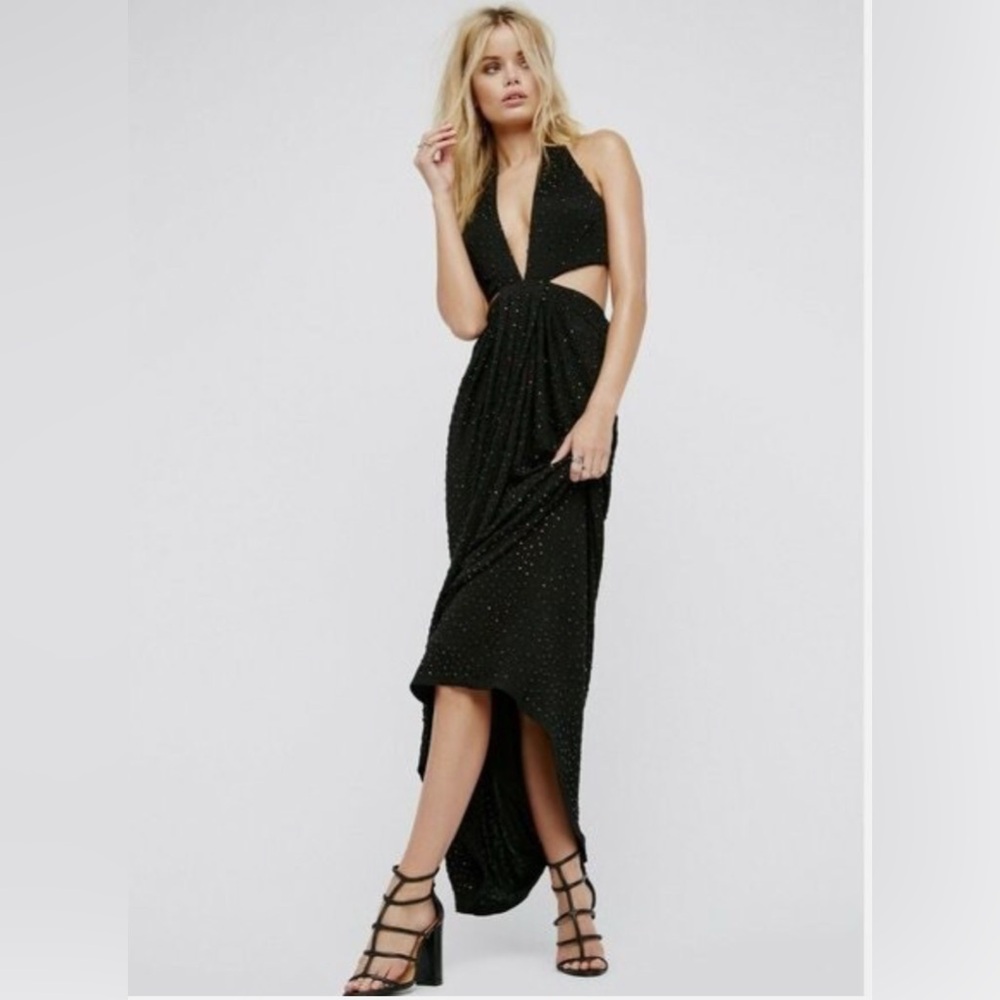 Free People beaded Midnight Hour Dress
